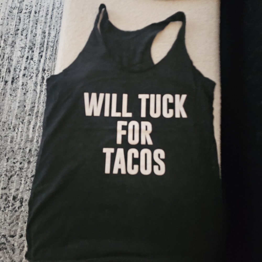 Dark Gray Graphic Tank Top